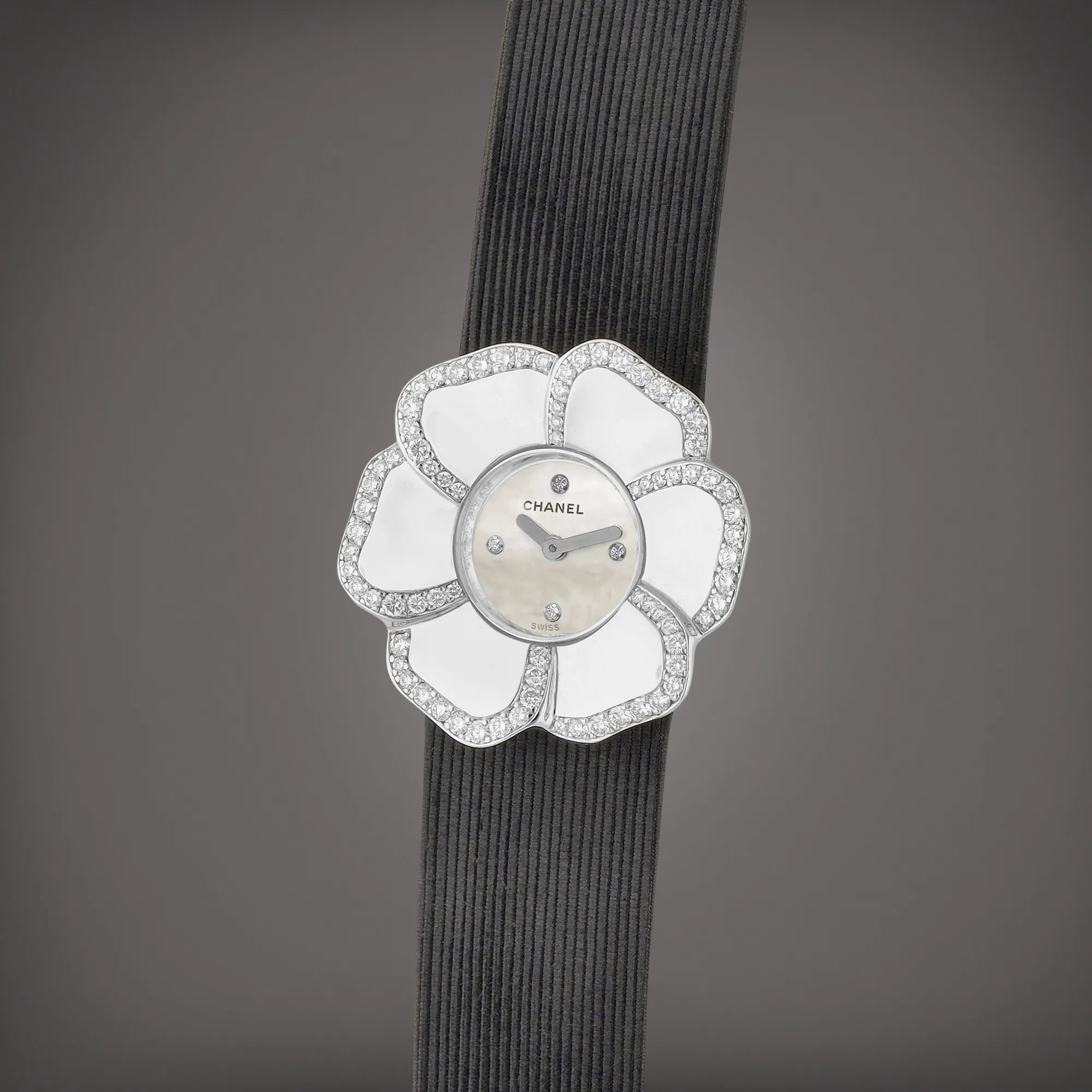 Chanel 26.5mm White gold and Diamond Mother-of-pearl 1