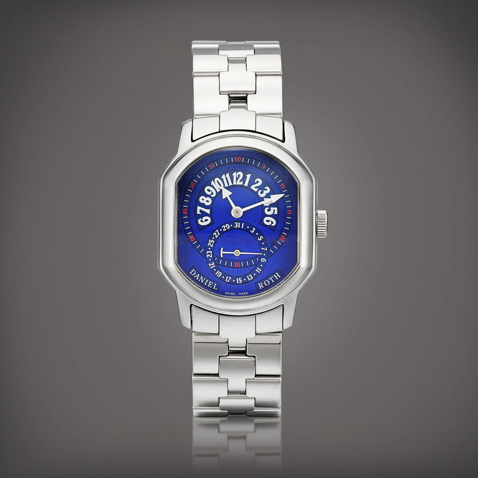 Daniel Roth Premier Retrograde 807.L.10 34mm Stainless steel Blue