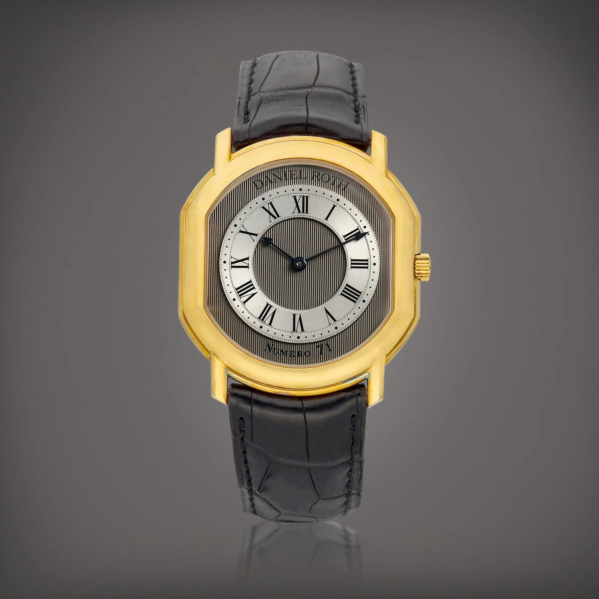 Daniel Roth 38mm Yellow gold Silver and gray