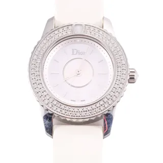 Dior Christal CD112118-V Stainless steel and Diamond White