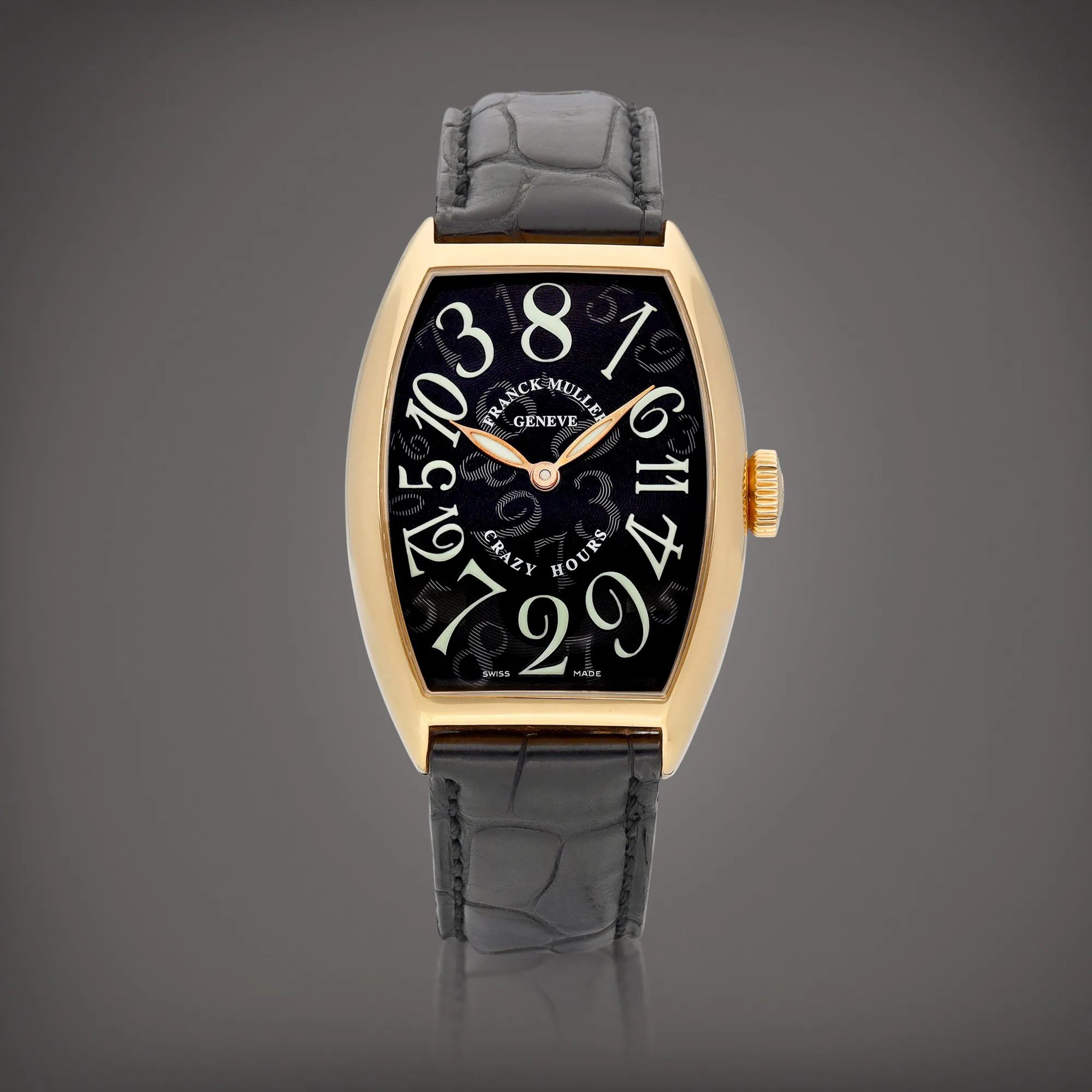 Franck Muller Crazy Hours 5850 CH 44.5mm Rose gold Black