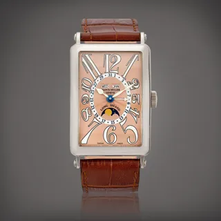 Franck Muller Long Island 1200 MC L White gold Salmon