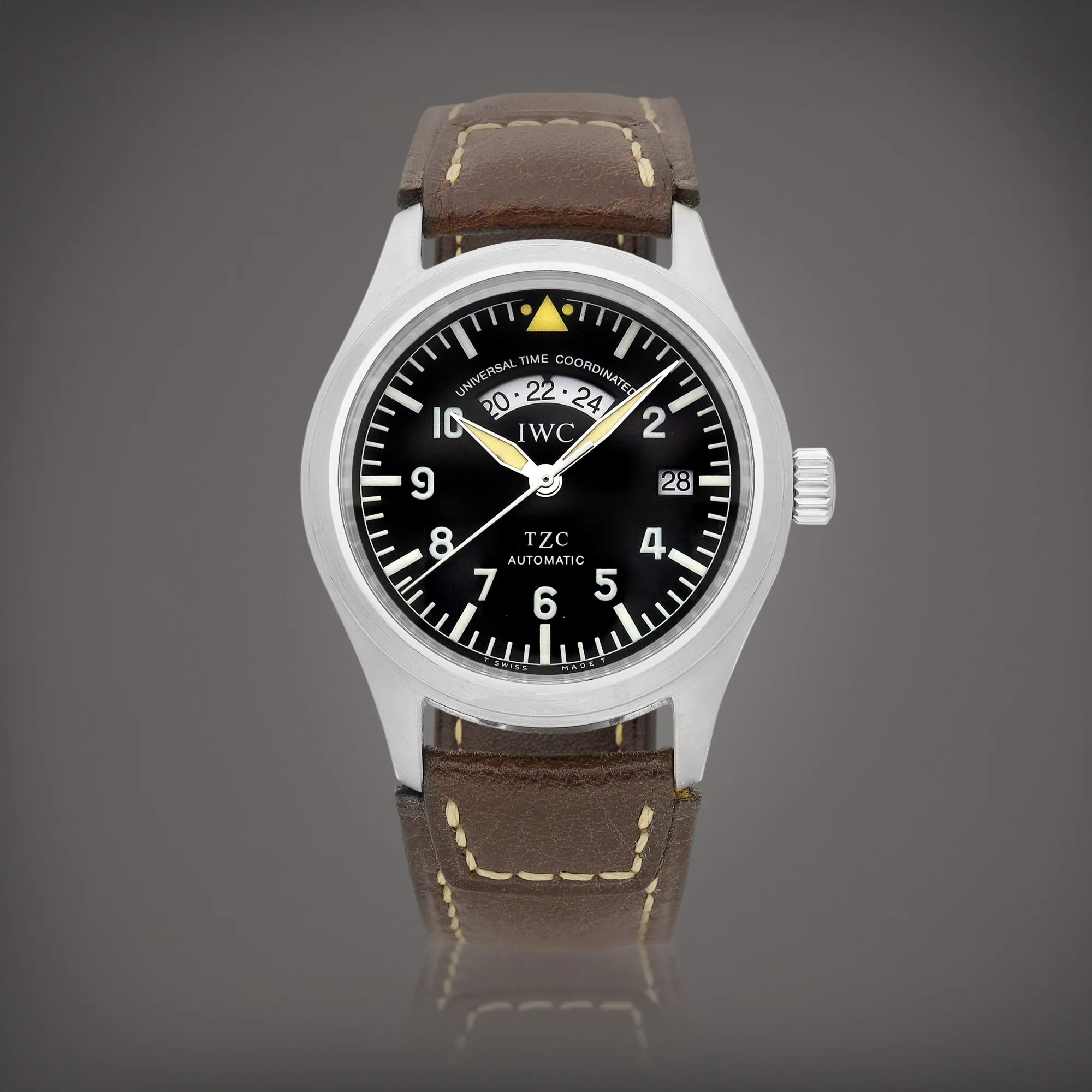 IWC Pilot Spitfire UTC IW3251 39mm Stainless steel Black