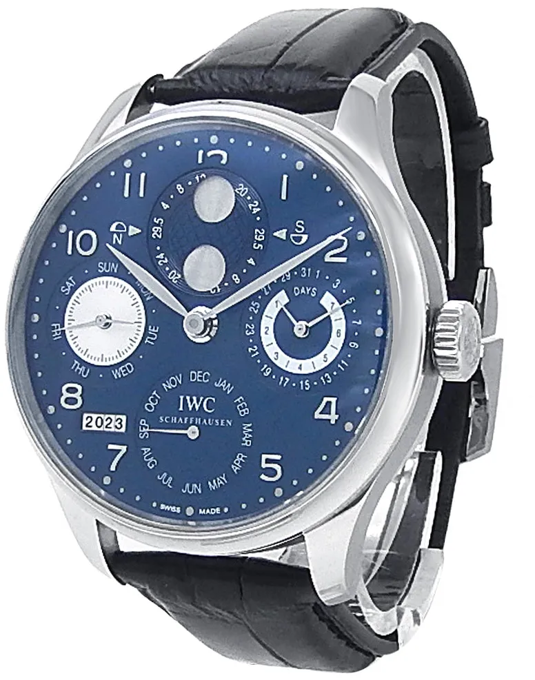 IWC Portugieser IW503203 44mm White gold Blue