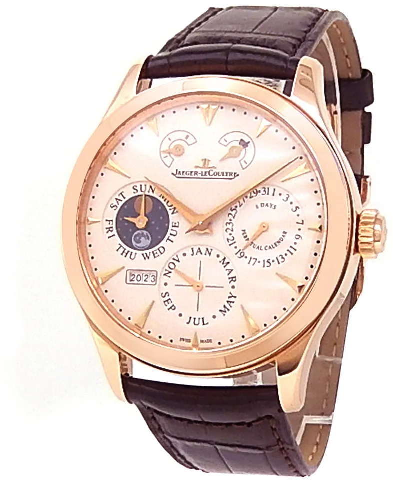 Jaeger-LeCoultre Master Eight Days Perpetual Q1612520 40mm Pink gold Beige