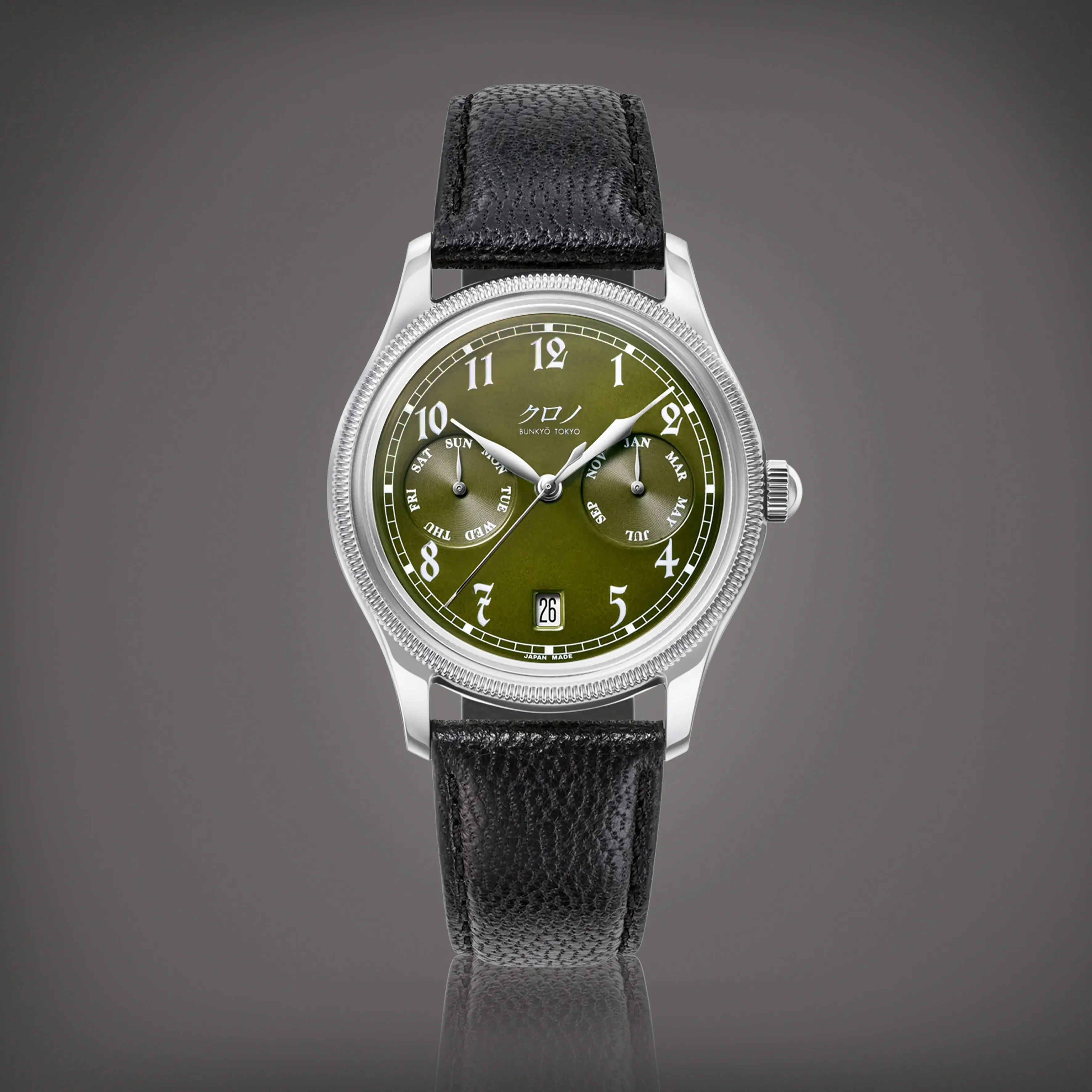 Kurono Calendrier Type I 38mm Stainless steel Green