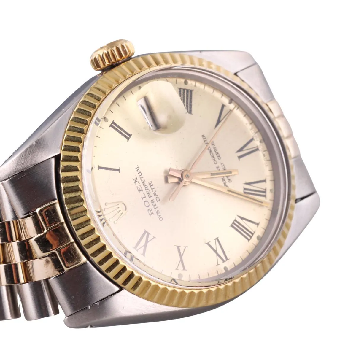Rolex Oyster Perpetual Date 1500 34mm Yellow gold and stainless steel Gold 2