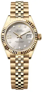 Rolex Lady-Datejust 279178-0004 Yellow gold Silver Set with Diamonds