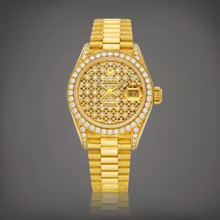 Rolex Lady-Datejust 69158 Yellow gold Diamond