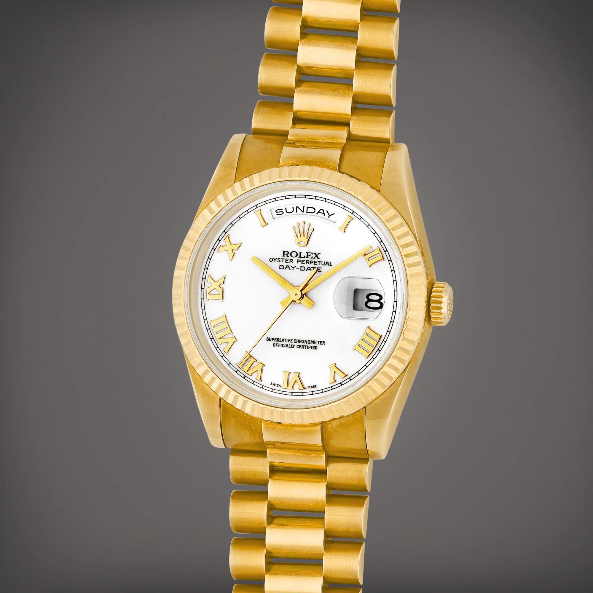 Rolex Day-Date 36 118238 36mm Yellow gold White 1