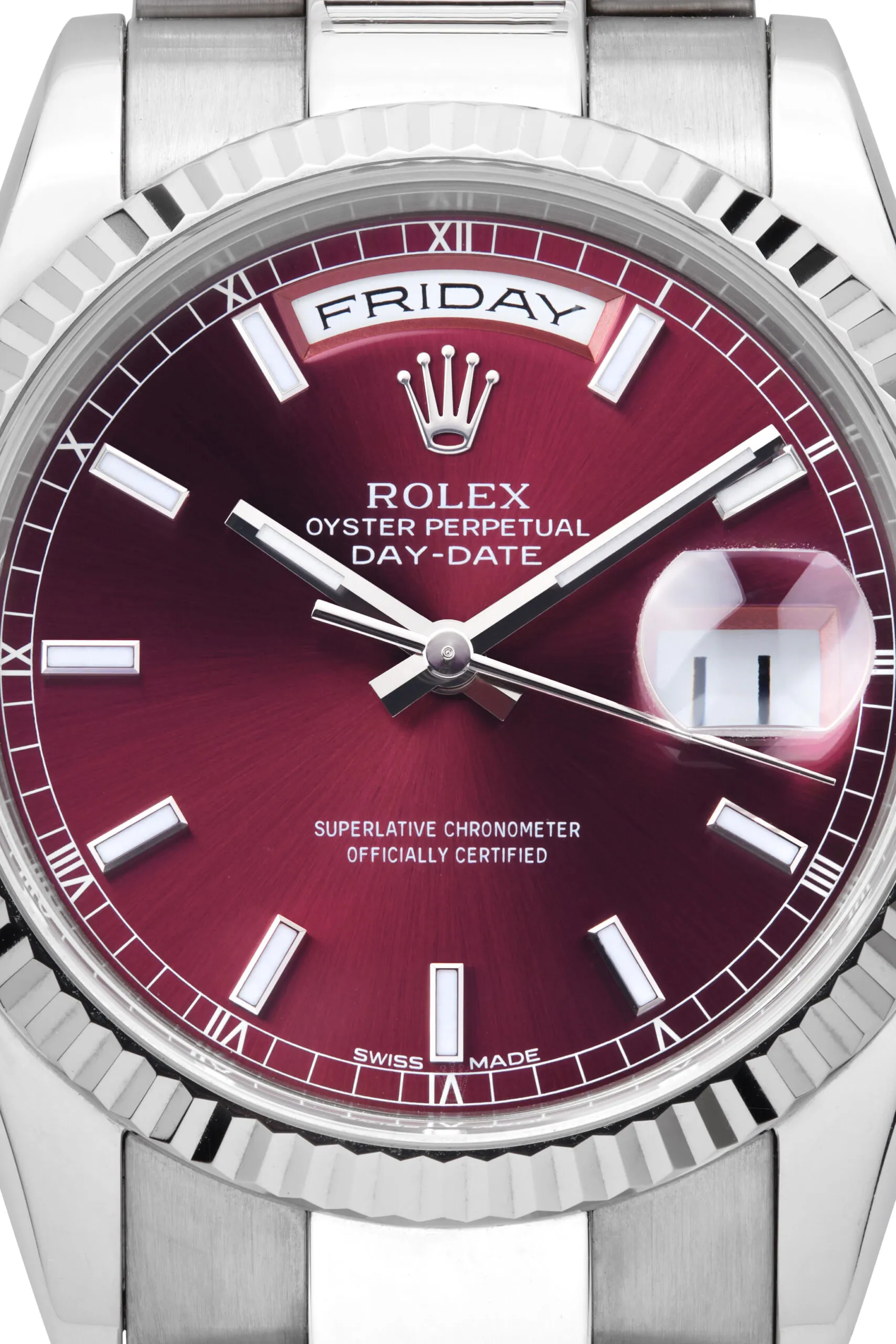 Rolex Day-Date 36 118239 36mm White gold Red 1