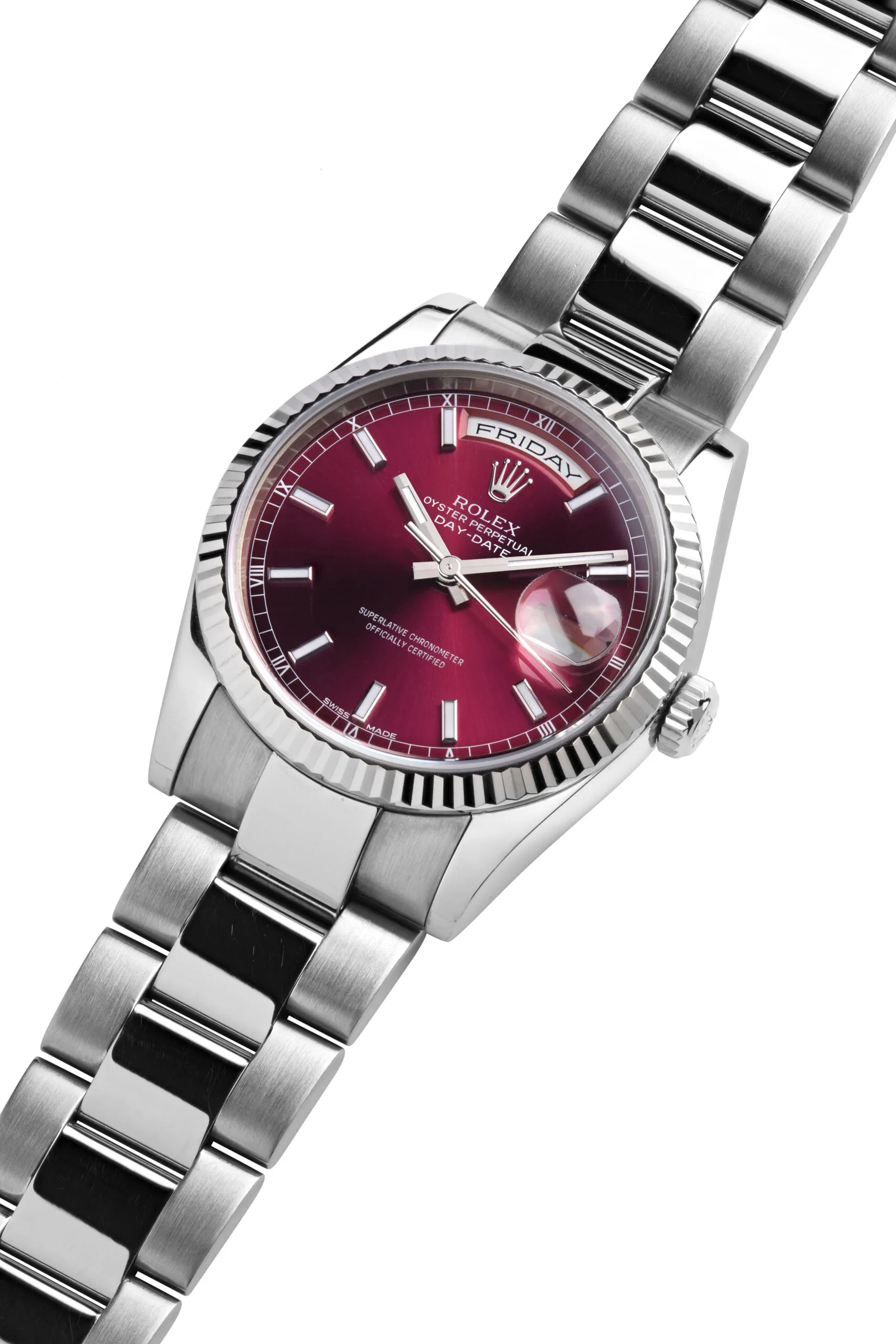 Rolex Day-Date 36 118239 36mm White gold Red 2