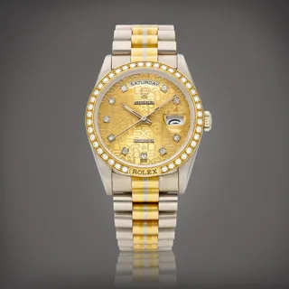 Rolex Day-Date 36 18349 White gold Gilt