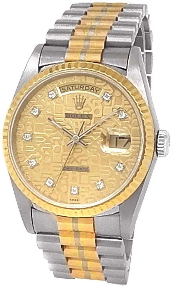 Rolex Day-Date 36 18239 36mm White gold Champagne Jubilee