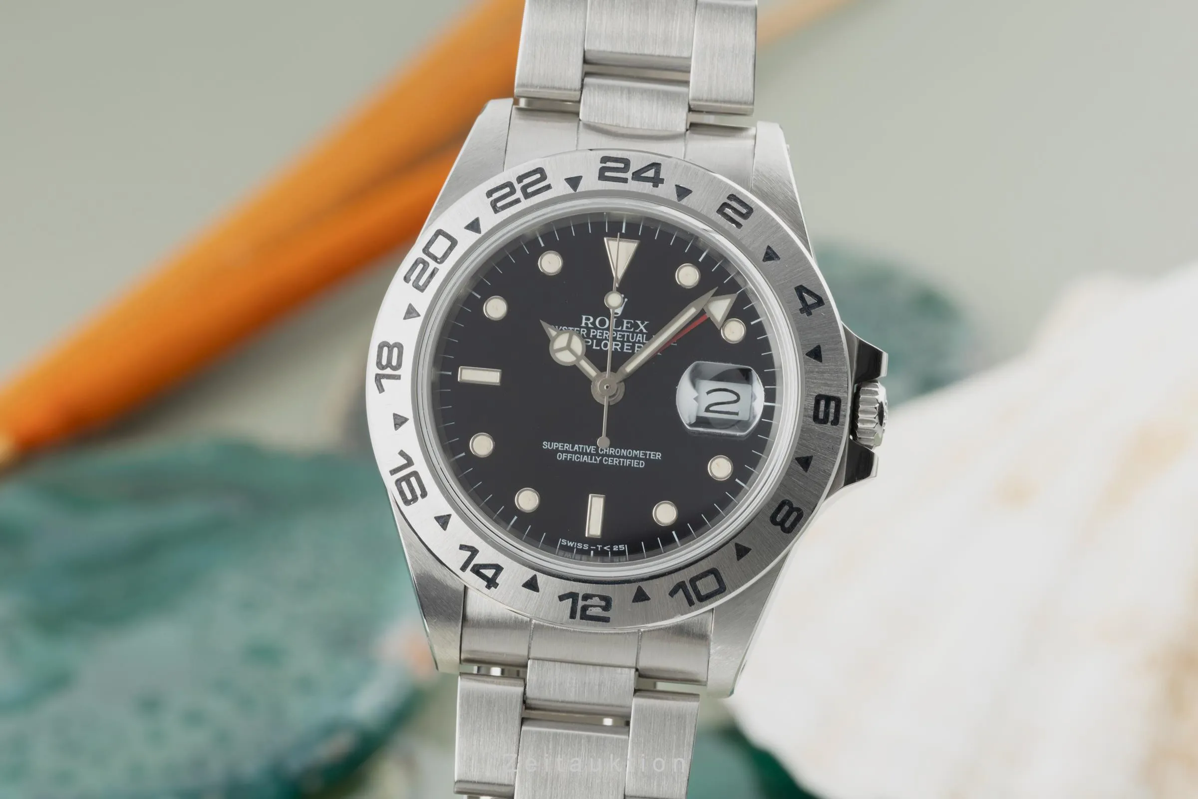 Rolex Explorer II 16550 40mm Stainless steel Black