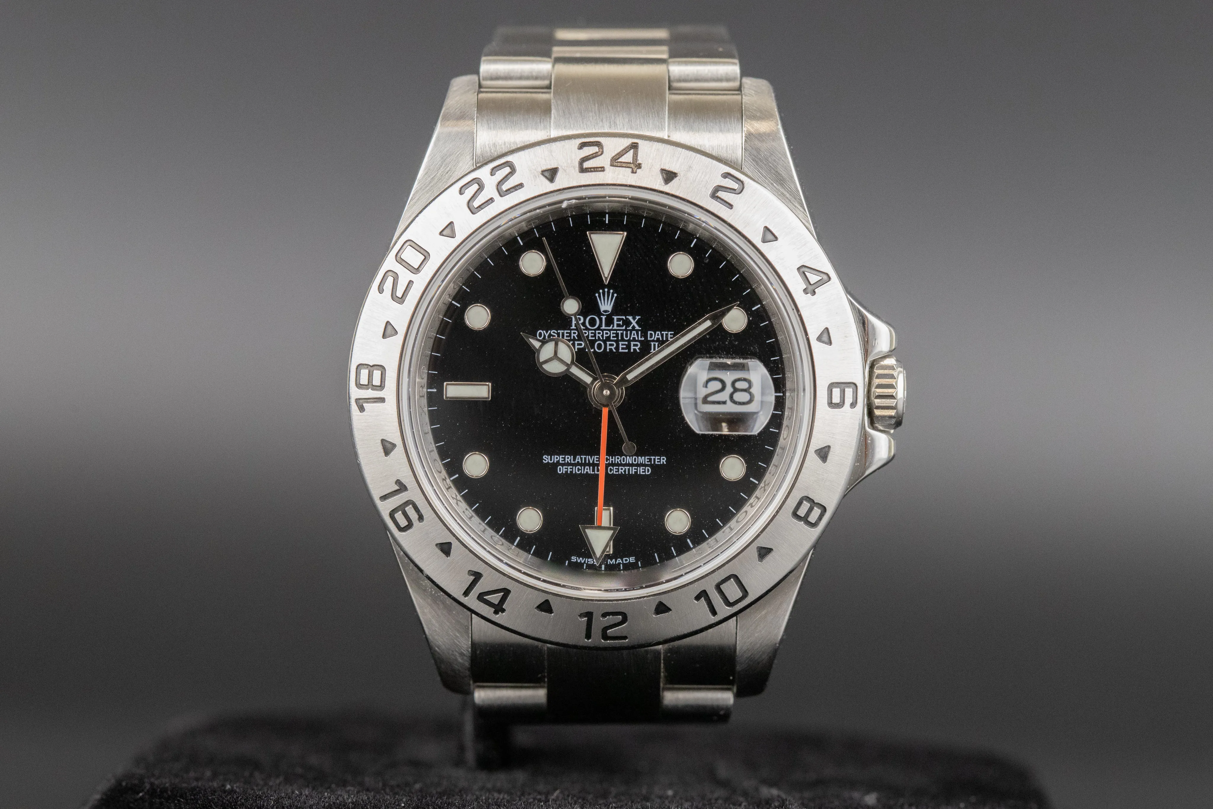 Rolex Explorer II 16570 40mm Stainless steel Black