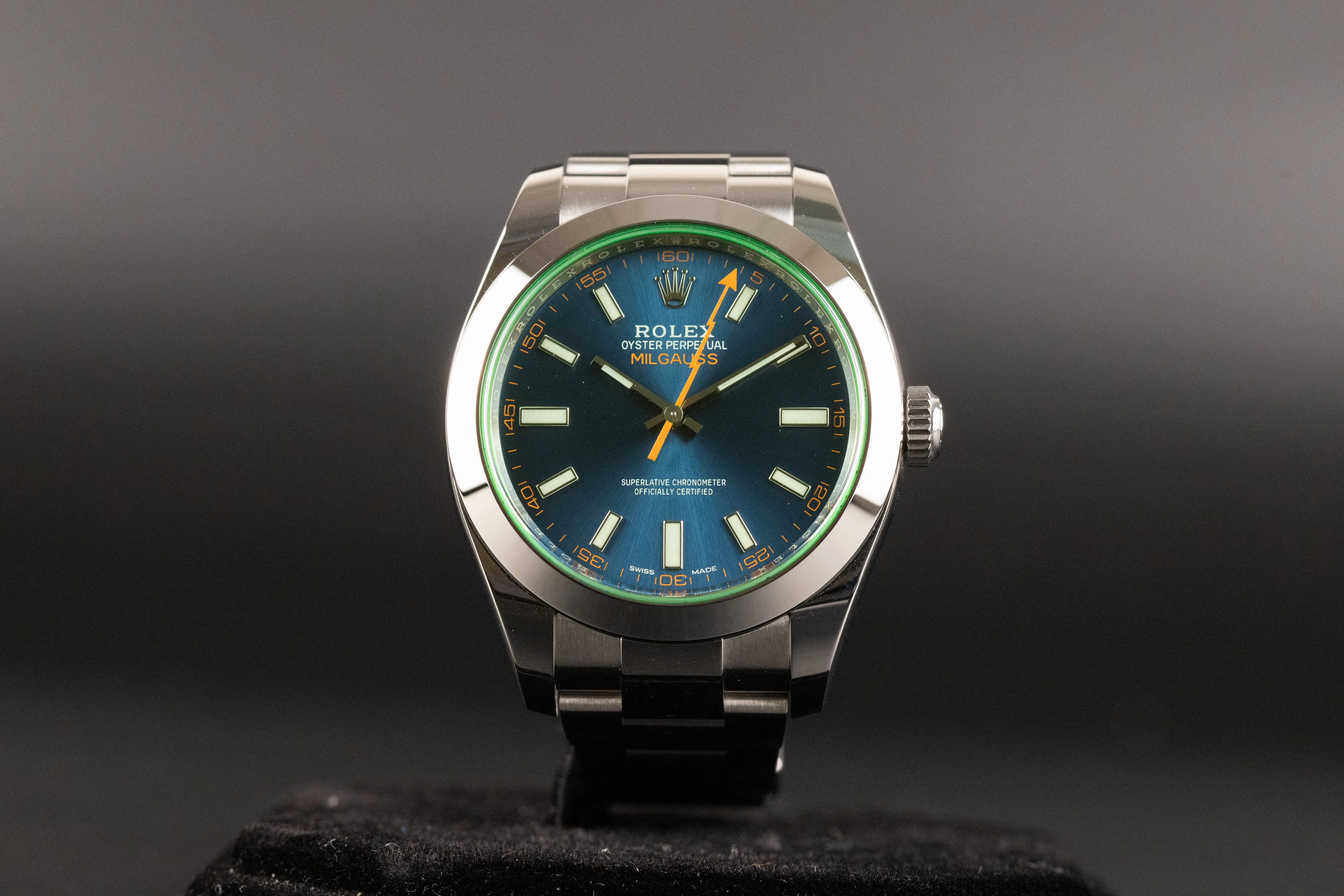 Rolex Milgauss 116400GV 40mm Stainless steel Blue GV