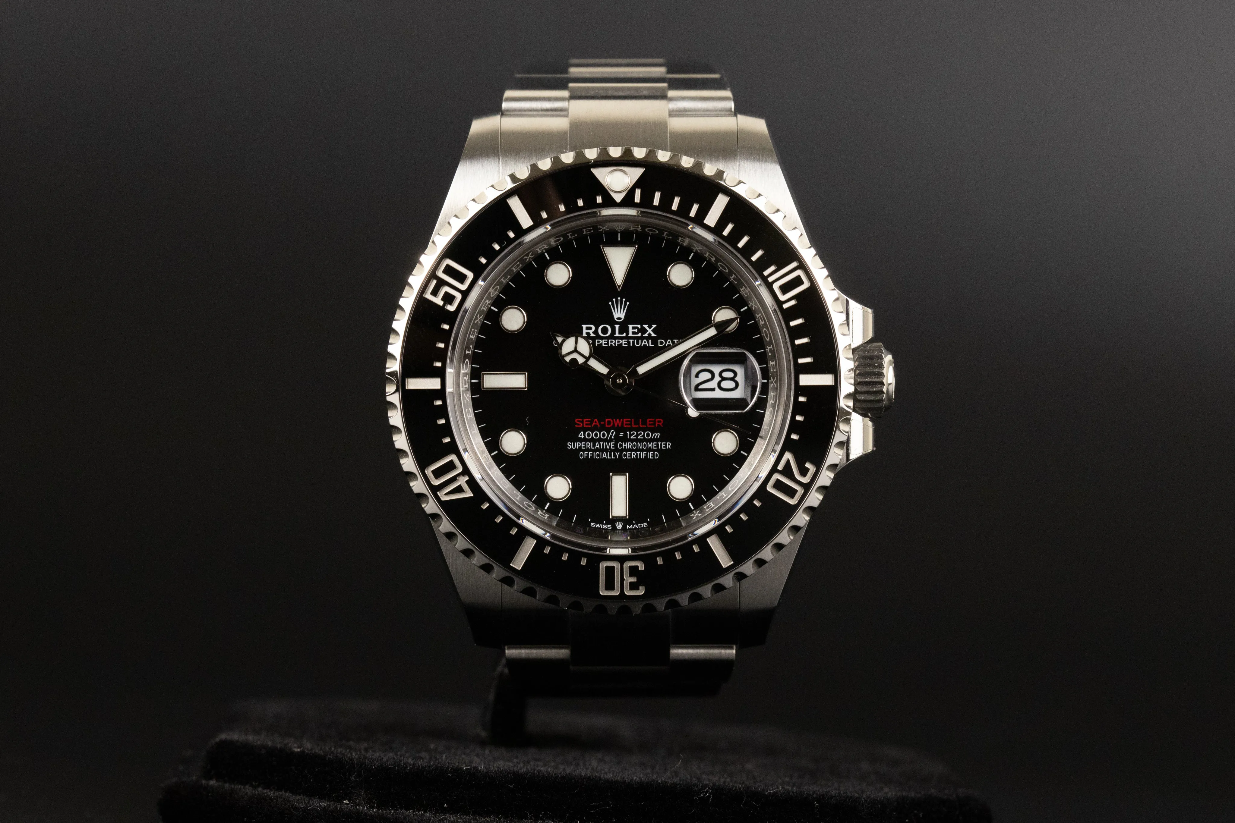 Rolex Sea-Dweller 126600 43mm Stainless steel Black Red Writing