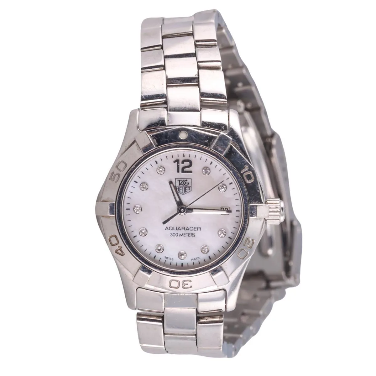 TAG Heuer Aquaracer WAF1415 28mm Stainless steel Mother-of-pearl