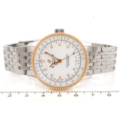 Breitling Navitimer U17395211A1P1 35mm Stainless steel and rose gold Mother-of-pearl 4