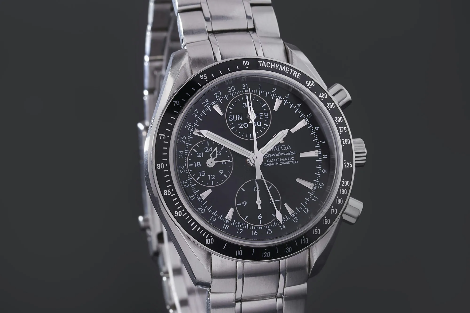 Omega Speedmaster Day Date 3220.50.00 40mm Stainless steel Black 2