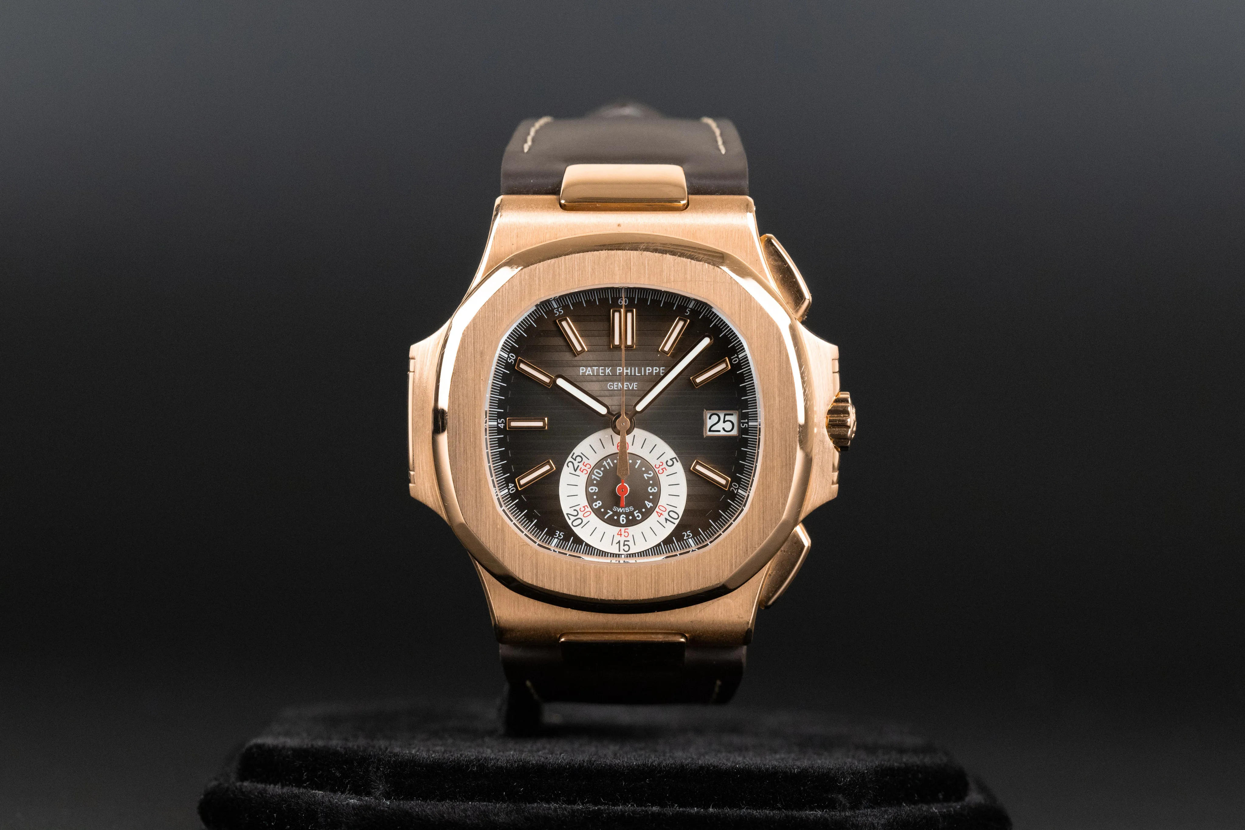 Patek Philippe Nautilus 5980R 40.5mm Rose gold Brown Gradient