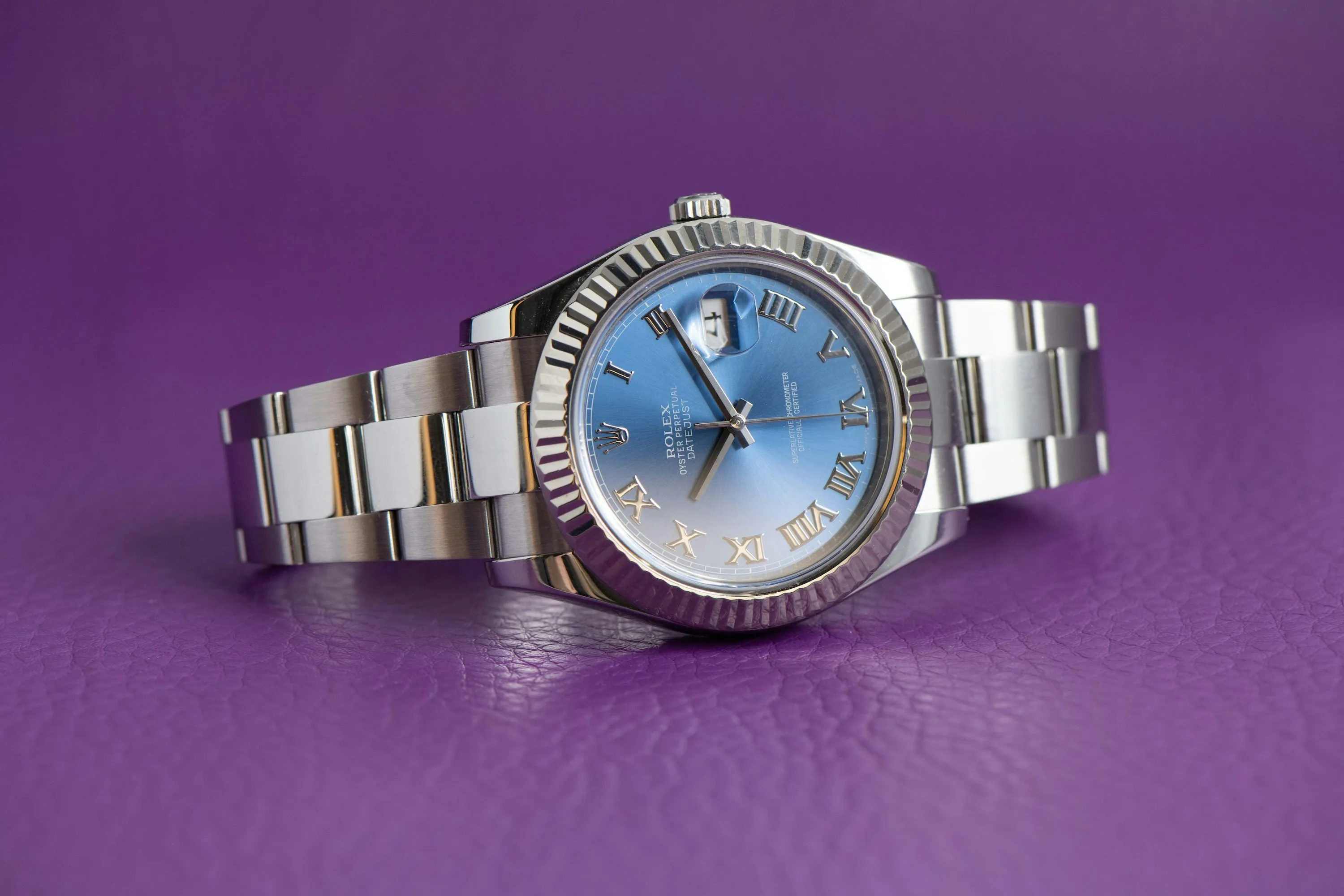 Rolex Datejust II 116334 41mm White gold and Stainless steel Blue 1