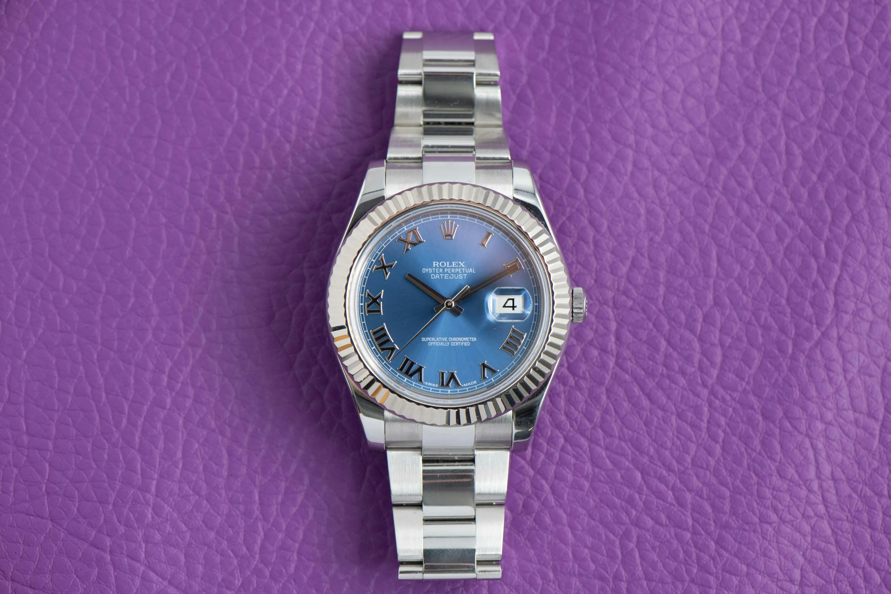 Rolex Datejust II 116334 41mm White gold and Stainless steel Blue 2