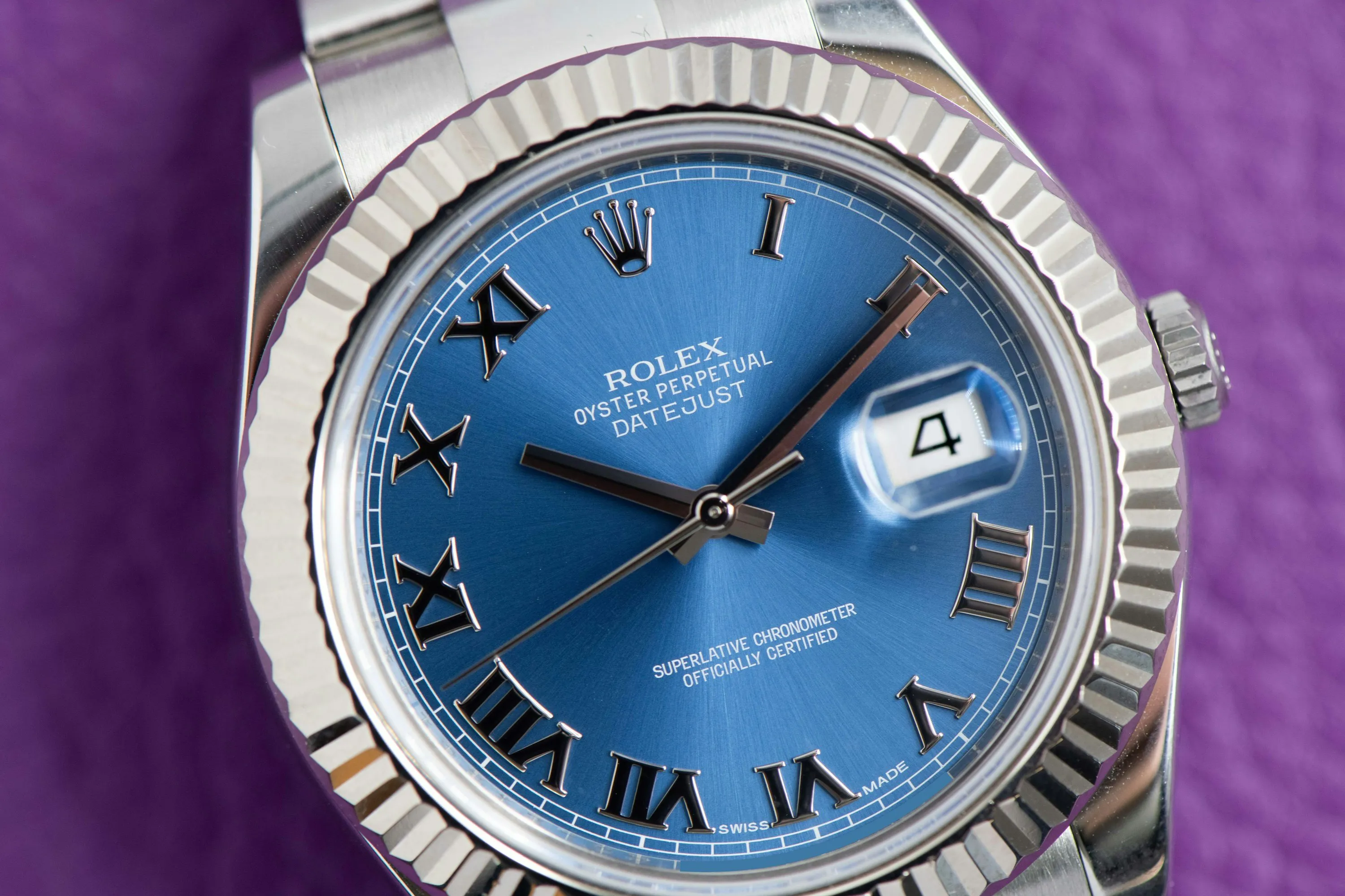 Rolex Datejust II 116334 41mm White gold and Stainless steel Blue 3