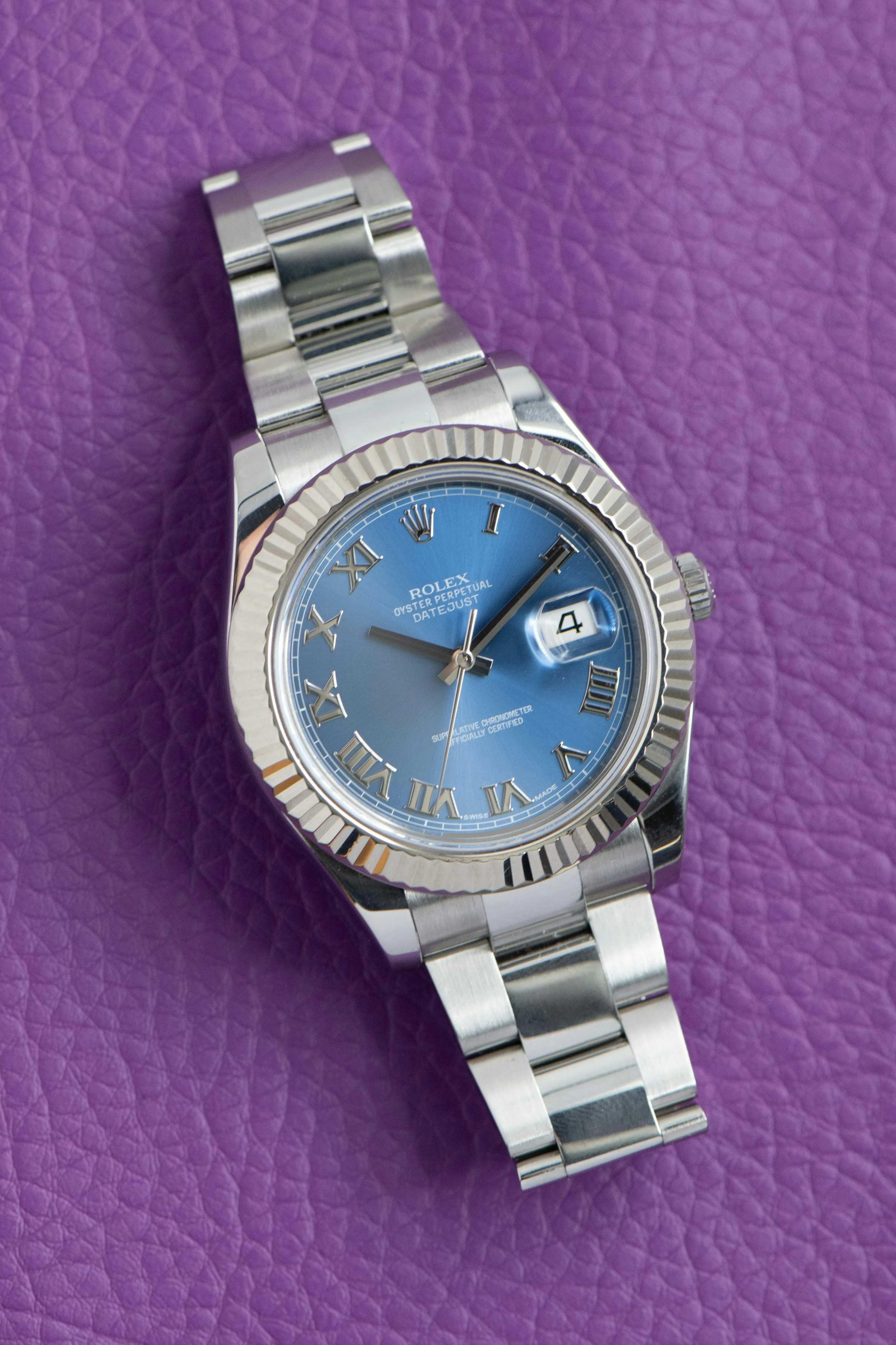 Rolex Datejust II 116334 41mm White gold and Stainless steel Blue 10