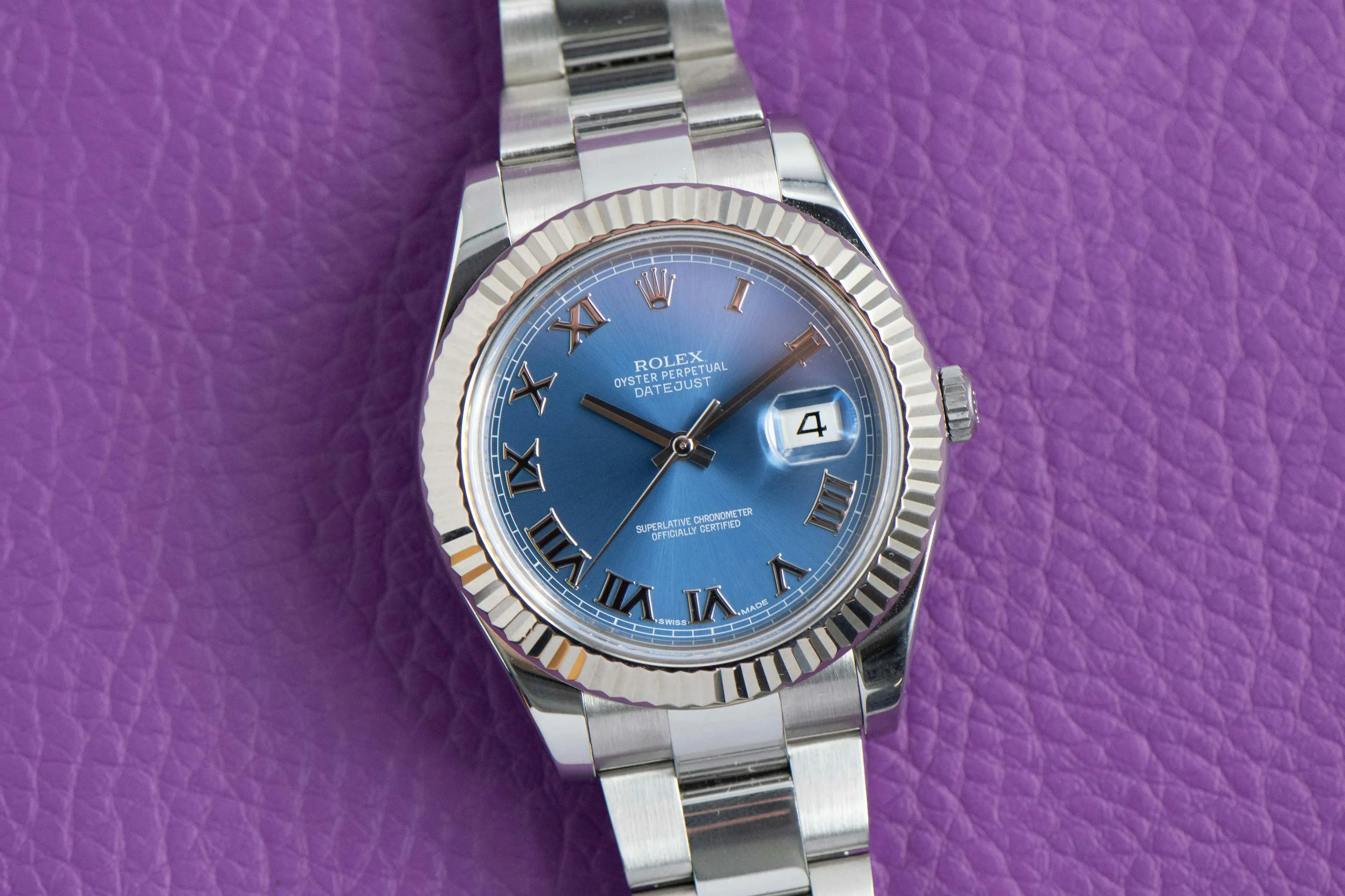 Rolex Datejust II 116334 41mm White gold and Stainless steel Blue 28