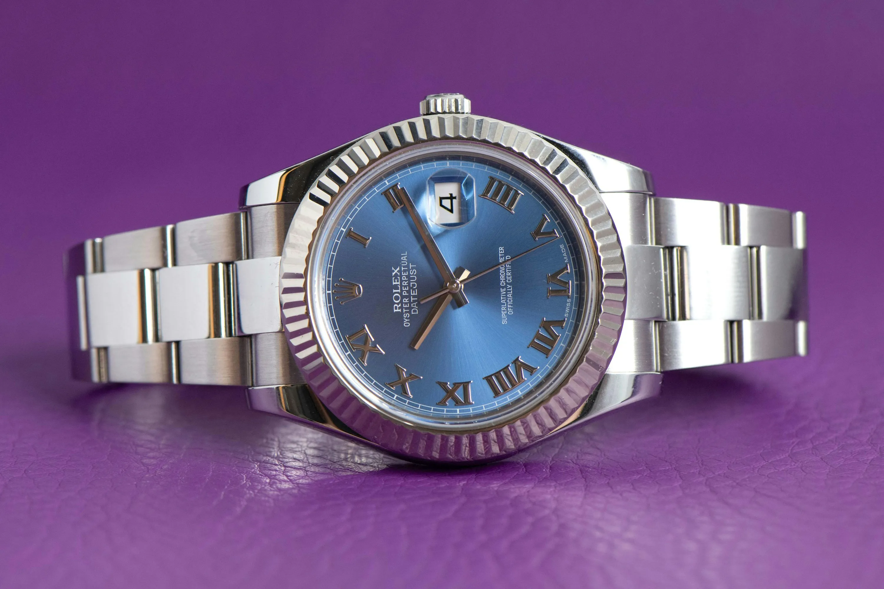 Rolex Datejust II 116334 41mm White gold and Stainless steel Blue