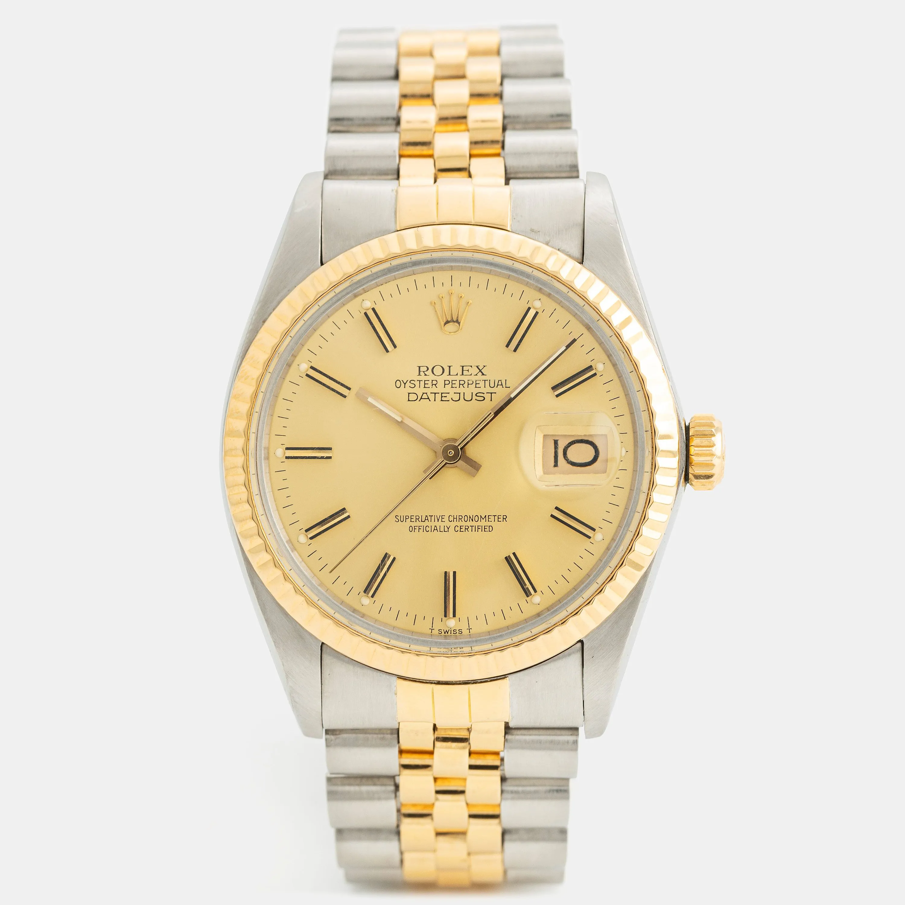 Rolex Datejust 16013 F 36mm Yellow gold and stainless steel
