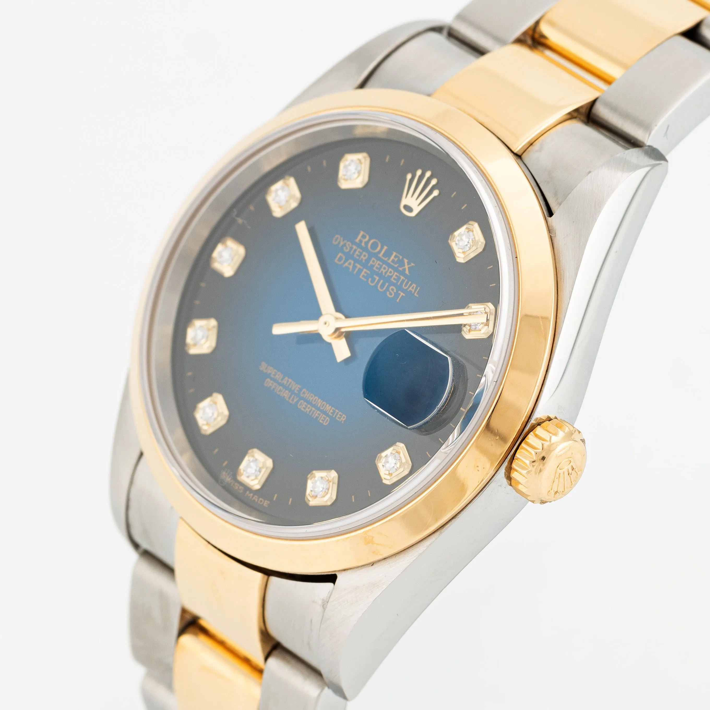 Rolex Datejust 36 16203 36mm Yellow gold and Stainless steel Blue 1