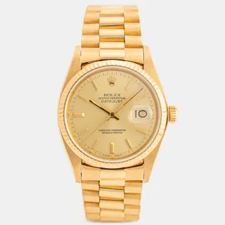 Rolex Datejust 16018 18k yellow gold