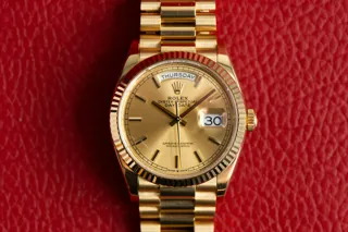 Rolex Day-Date 36 128238 Yellow gold Champagne