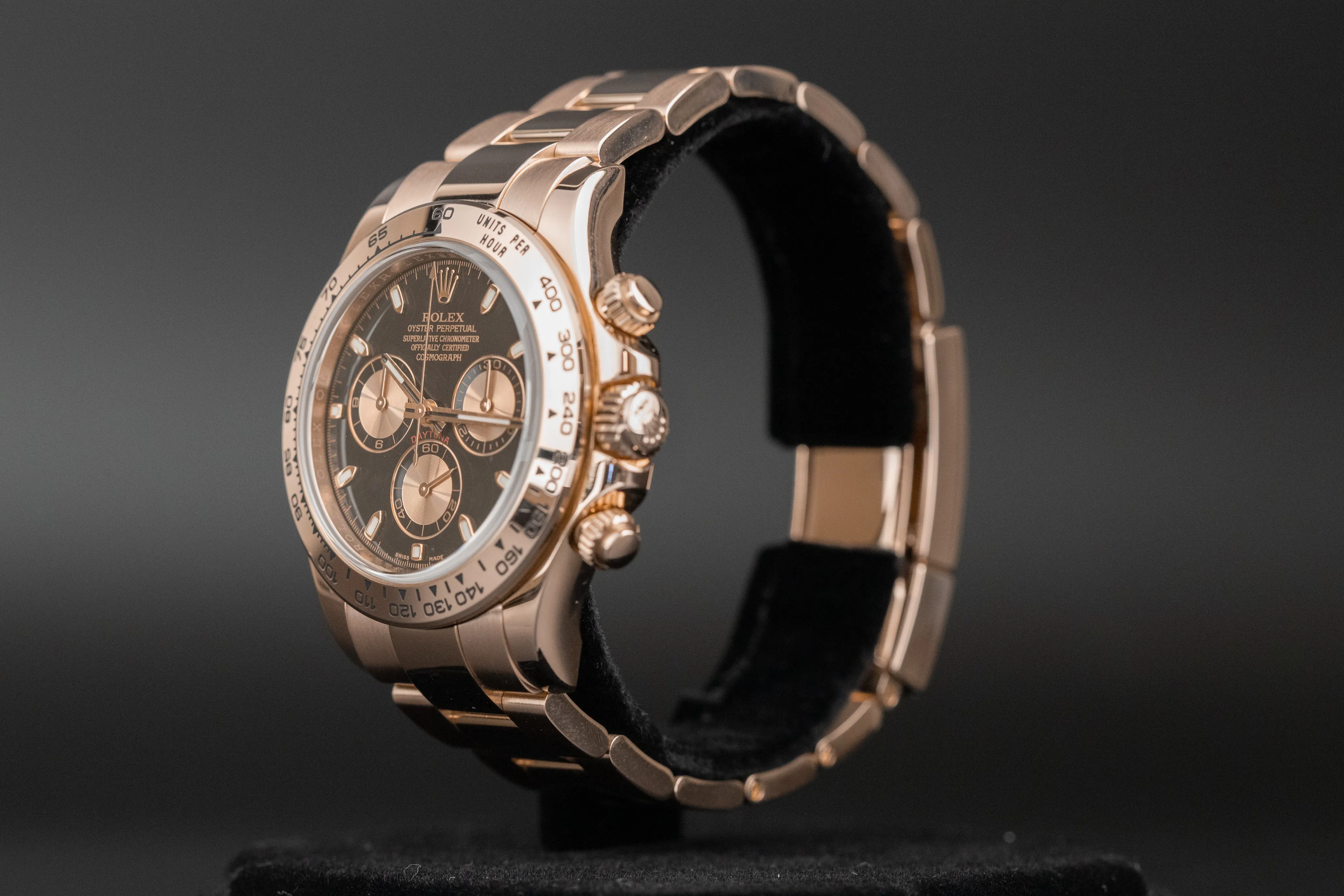 Rolex Daytona 116505 40mm Rose gold Black and Rose 2