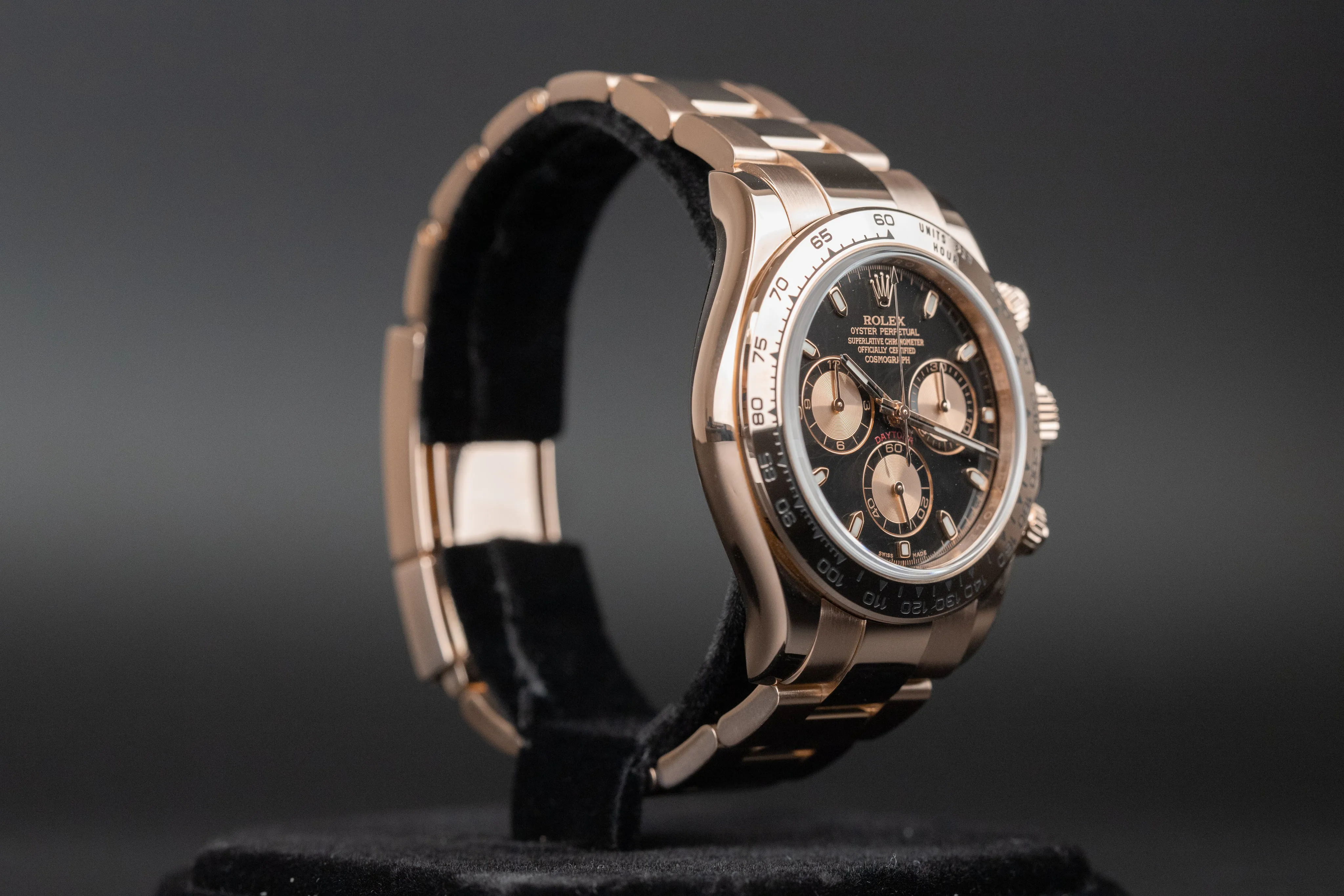 Rolex Daytona 116505 40mm Rose gold Black and Rose 3