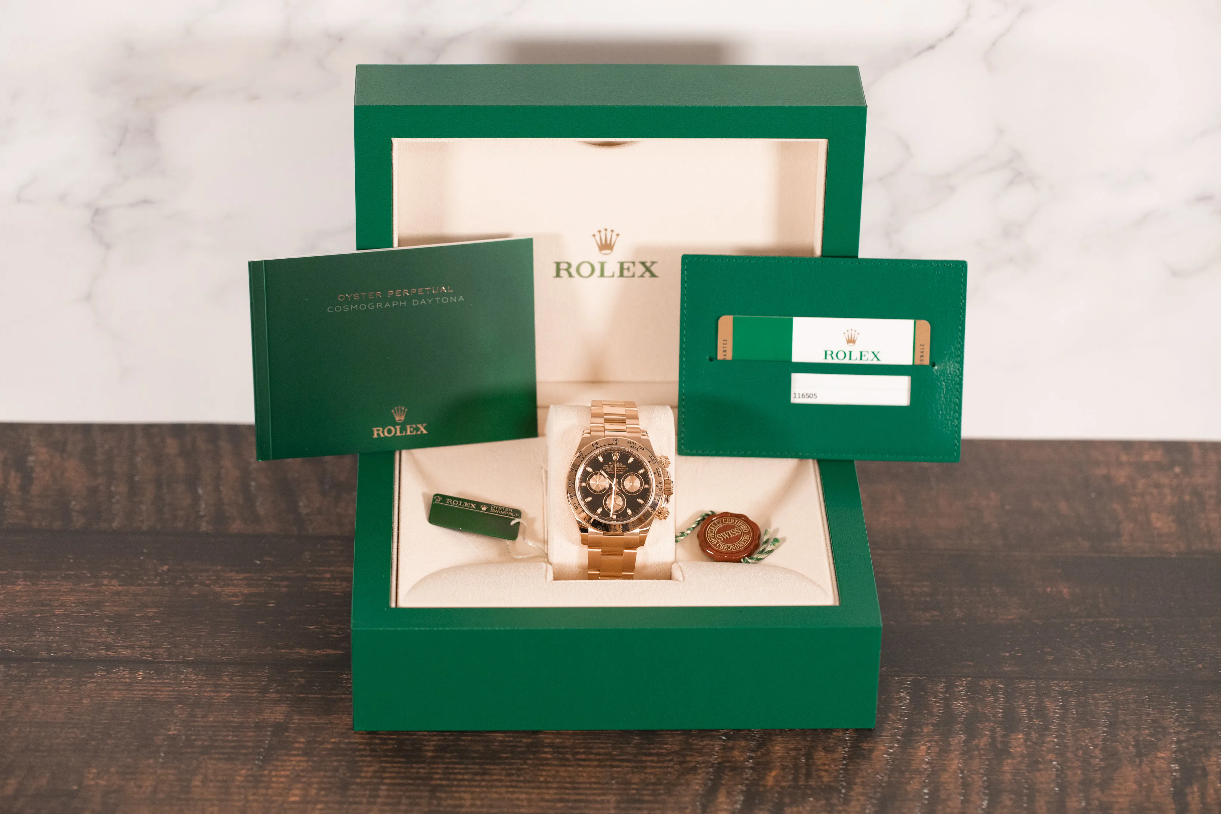 Rolex Daytona 116505 40mm Rose gold Black and Rose 1