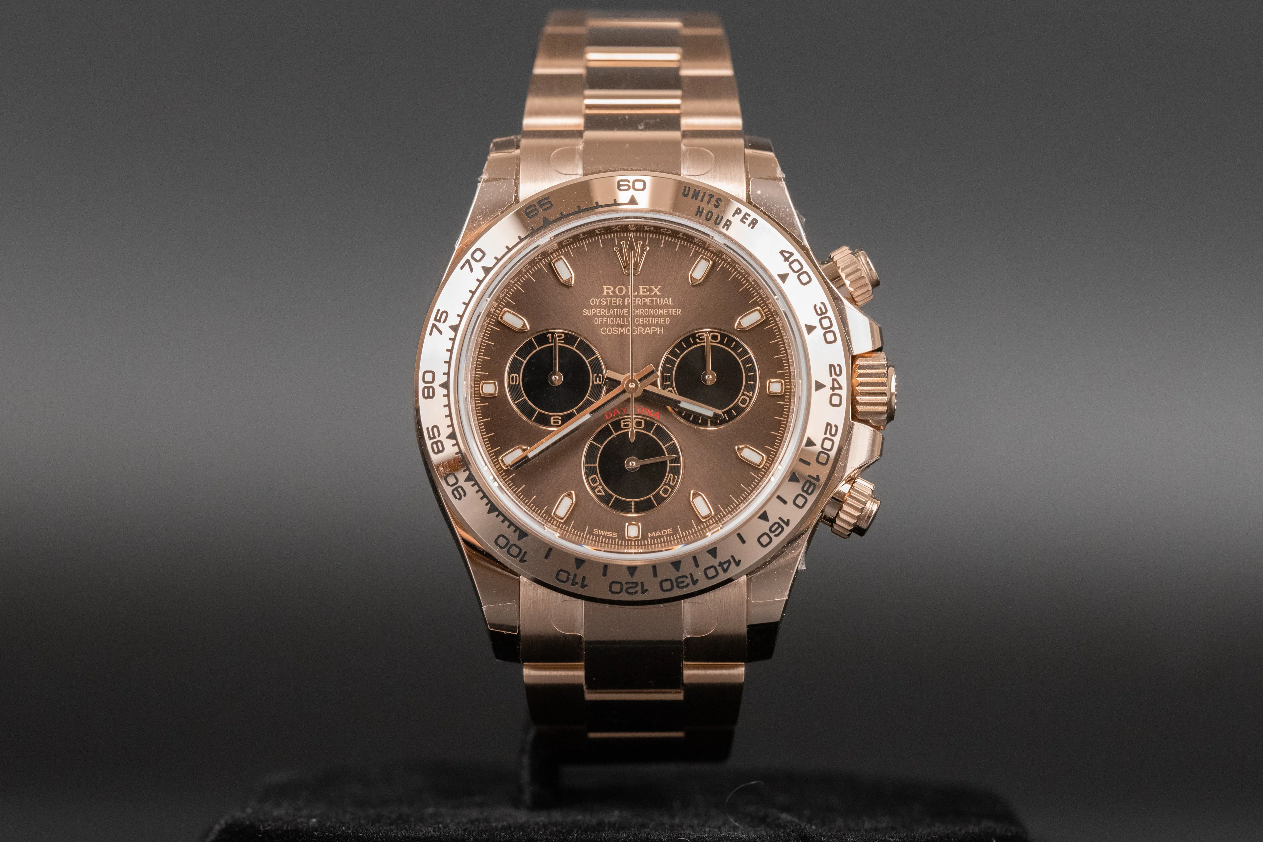 Rolex Daytona 116505 40mm Rose gold Brown