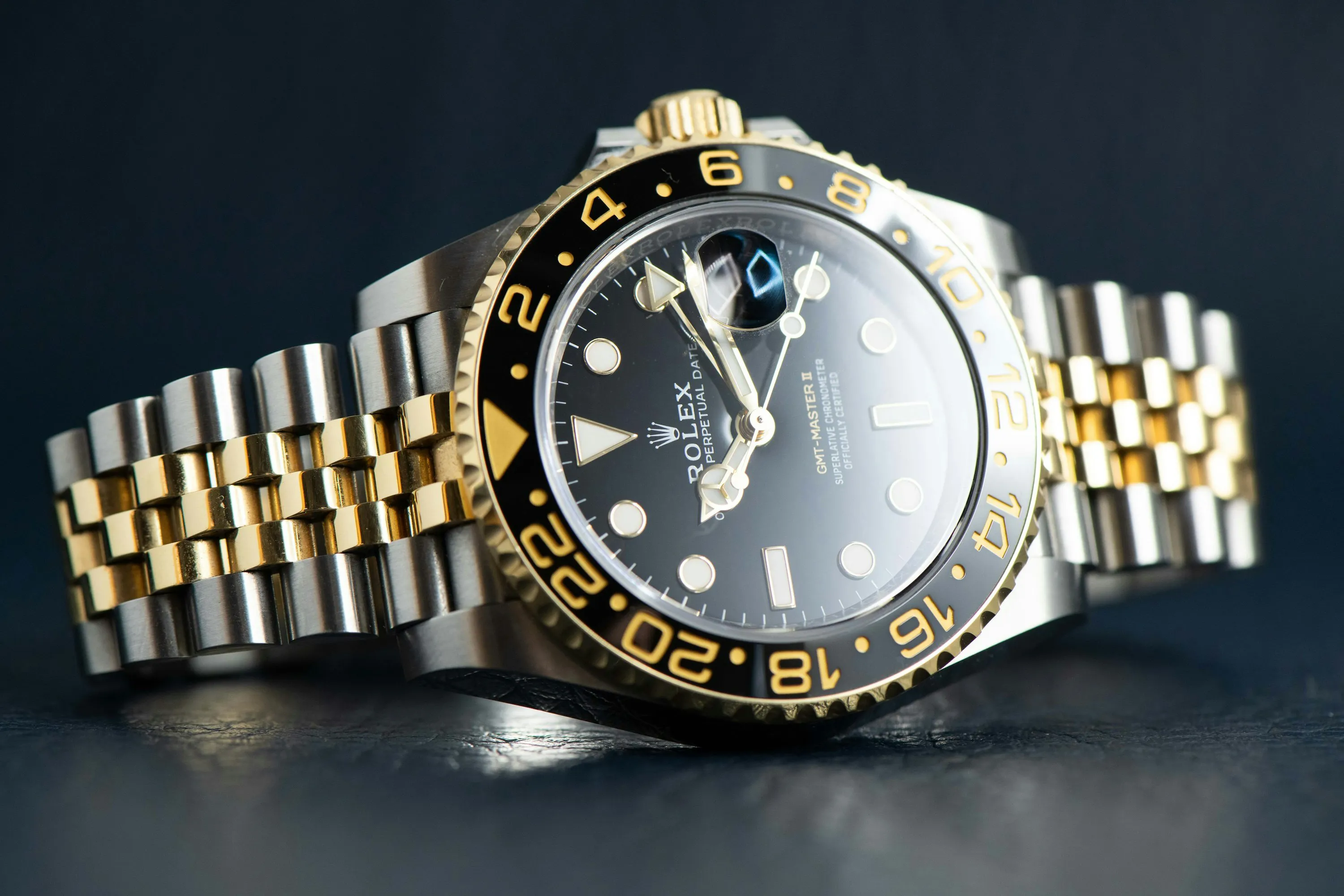 Rolex GMT-Master II 126713GRNR 40mm Yellow gold and Stainless steel Black