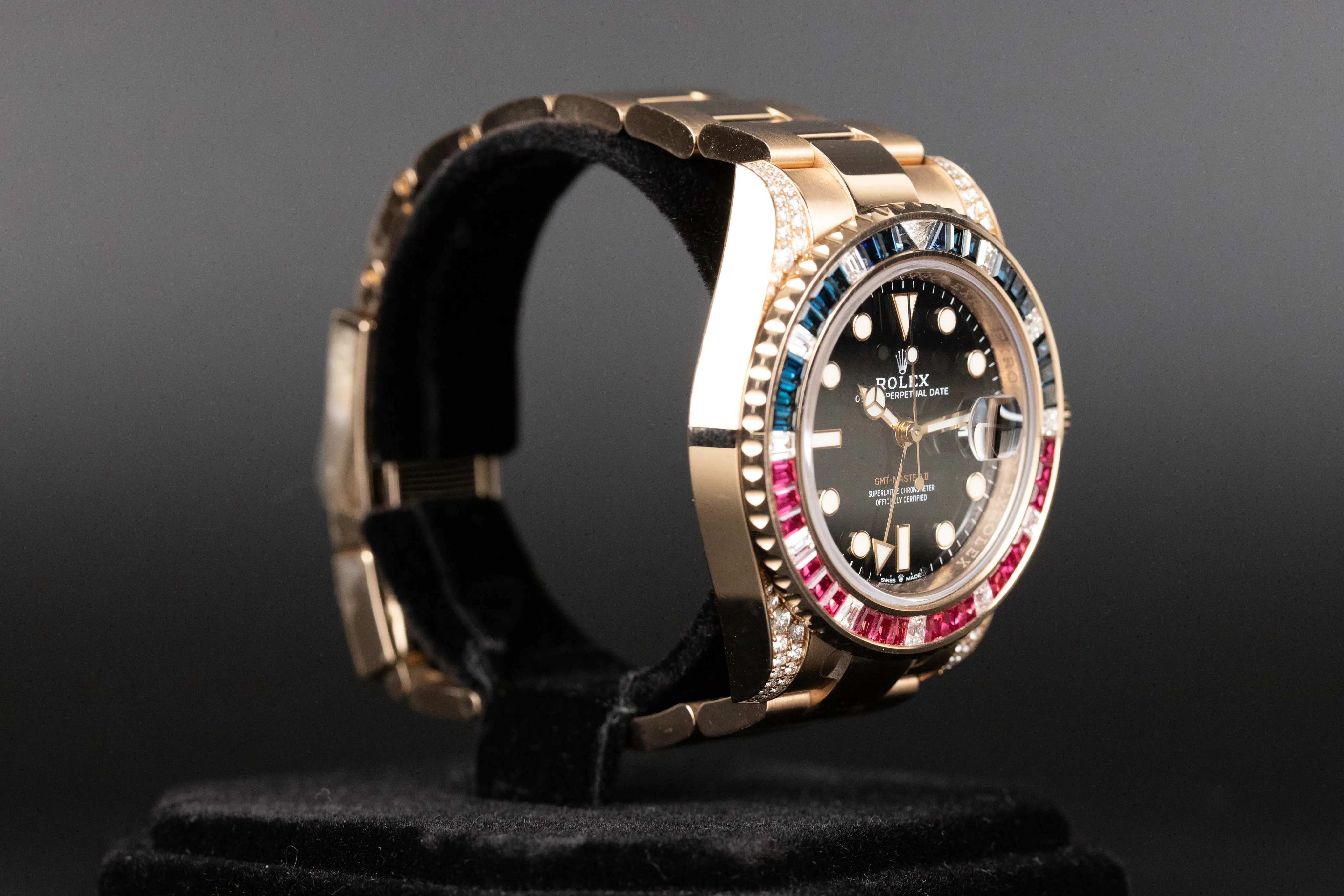 Rolex GMT-Master II 126755SARU 40mm Rose gold Black 2