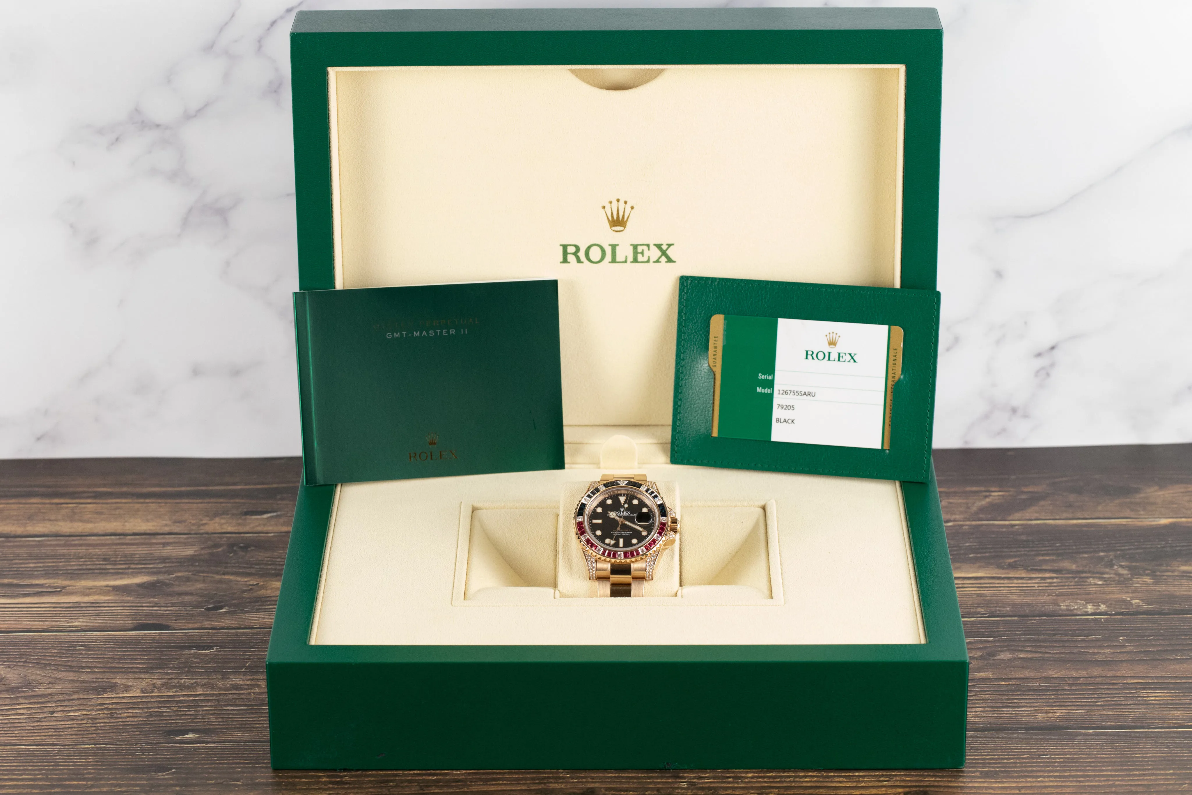 Rolex GMT-Master II 126755SARU 40mm Rose gold Black 3