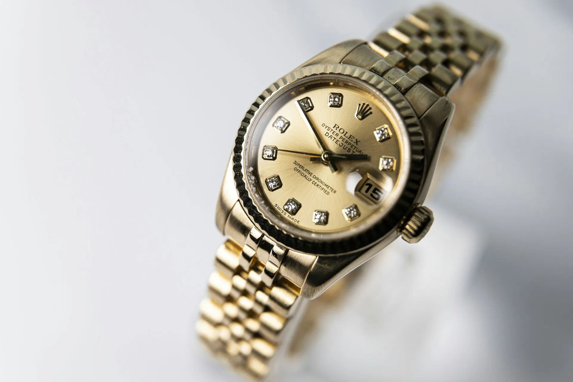 Rolex Lady-Datejust 179178 26mm Yellow gold Champagne