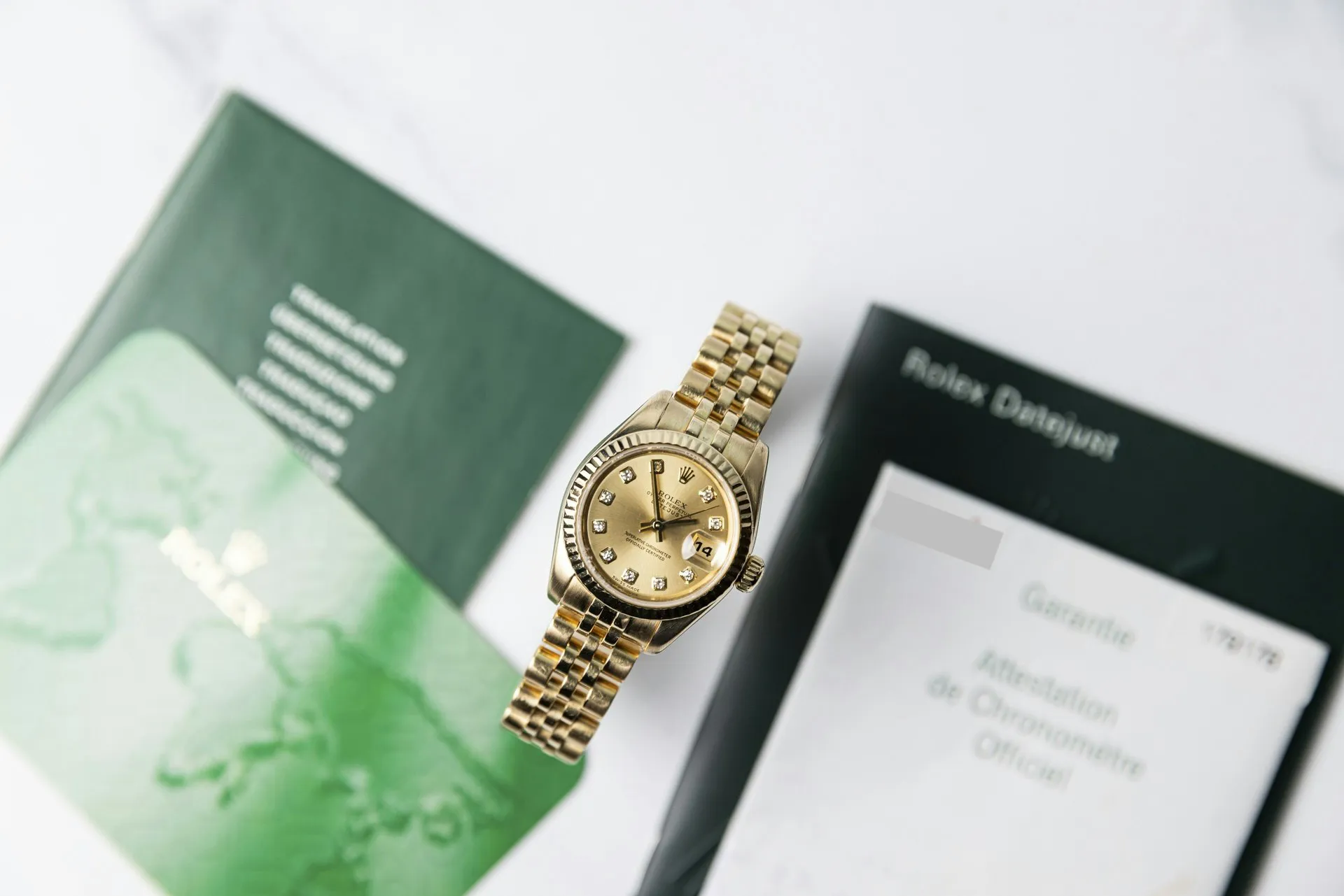 Rolex Lady-Datejust 179178 26mm Yellow gold Champagne 17