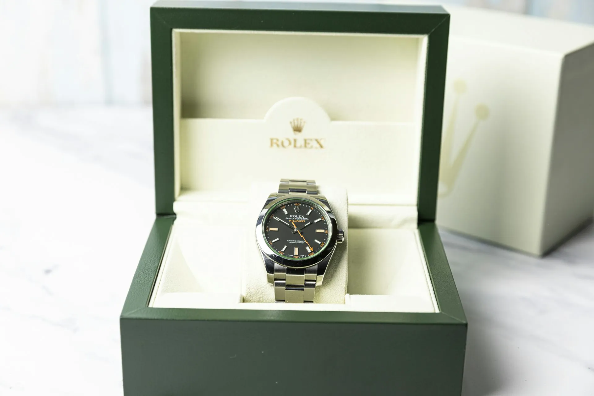 Rolex Milgauss 116400GV 40mm Stainless steel Black 18