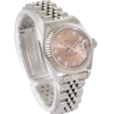 Rolex Lady-Datejust 179174G 26mm White gold and Stainless steel Brown 1