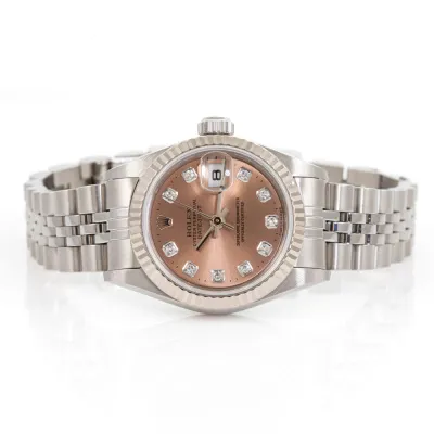 Rolex Lady-Datejust 179174G 26mm White gold and Stainless steel Brown 2