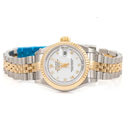 Rolex Lady-Datejust 69173 26mm Yellow gold and stainless steel White 5