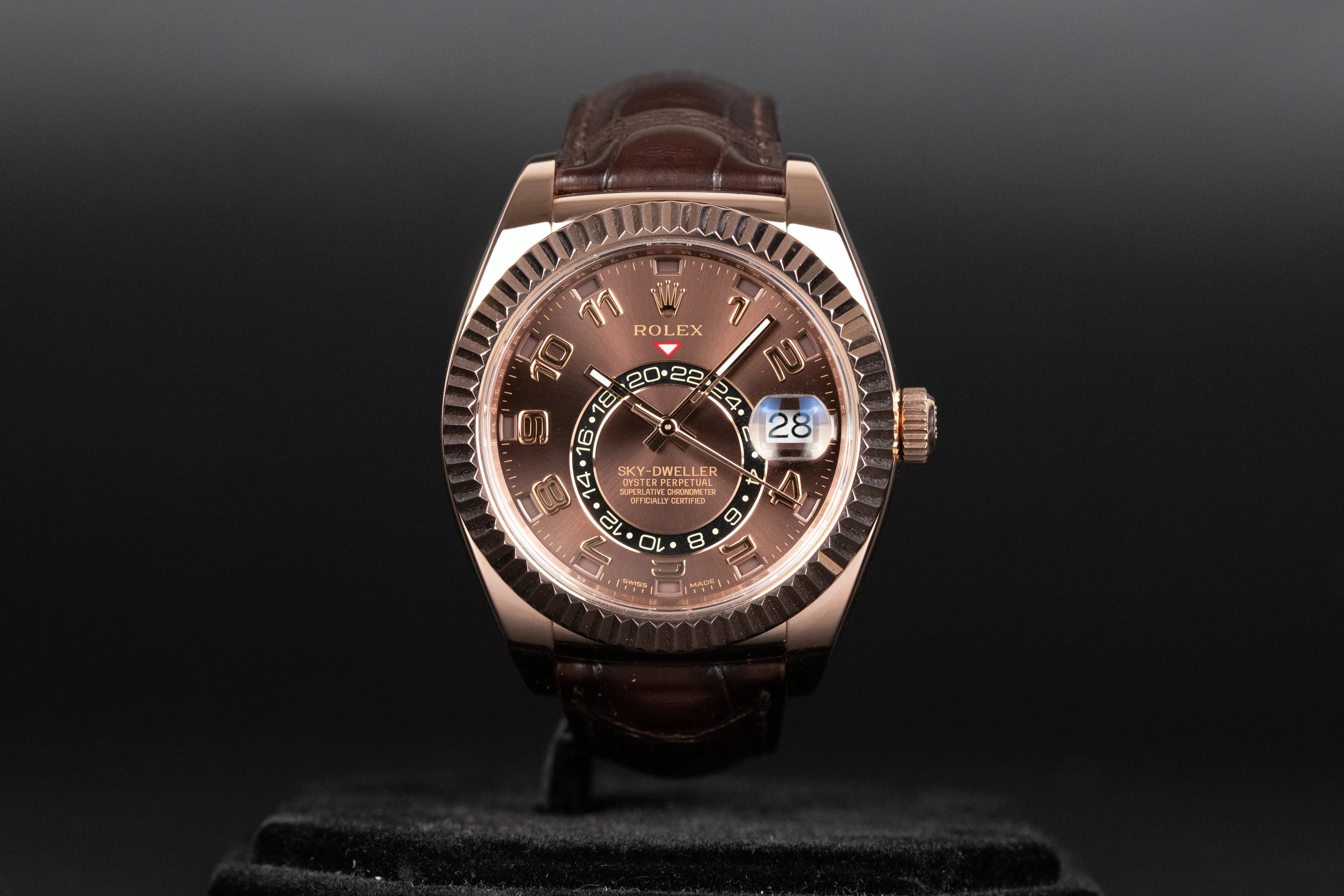 Rolex Sky-Dweller 326135 42mm Rose gold Chocolate